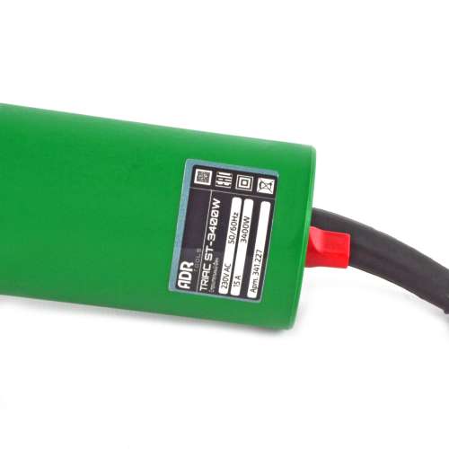 ADR tools TRIAC ST-3400W строительный фен сопло вид сбоку на ручку и на маркировку модели