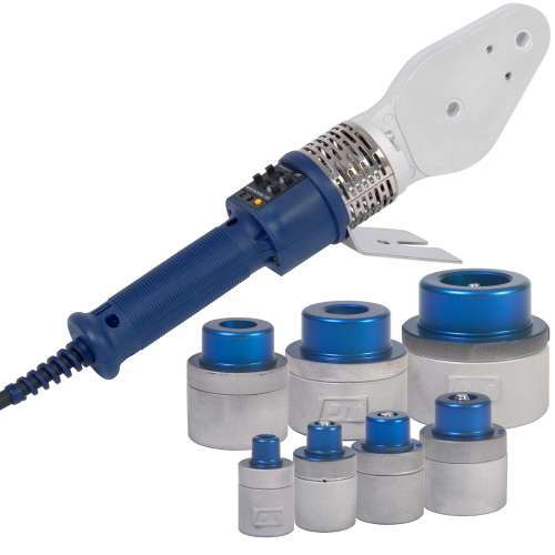 DYTRON D04986 Set P-4b 850W TW Plus PROFI blue (16-63) утюг для спайки труб и насадки