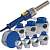 DYTRON D02367 Set P-4a 650W PROFI blue (16-63, 100) утюг для труб с насадками